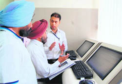 Officials during the inauguration of the Passport Seva Kendra in Amritsar 