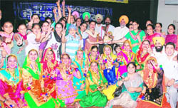 The winning team of the Khalsa College of Women.