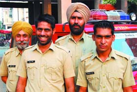 These firemen would be on duty to ensure a safe Diwali for city residents