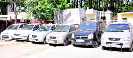 Stolen cars recovered from their possession.