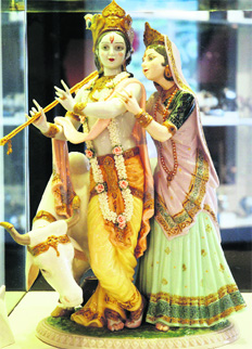 The Radha-Krishna idol. 