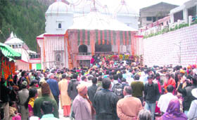 An inside view of the temple.