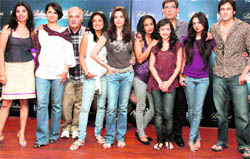 The artiste group of Ballantine that has come to stage play August: Osage Country, directed by Lillete Dubey, at Epicentre in Gurgaon