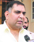 Raj Kumar, whose house was burgled on Friday.
