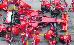 A Formula One engine is over 20 per cent more efficient at turning fuel into power than that of most small commuter cars