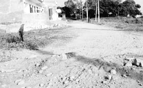 A road in a deplorable condition in Sector 28 in Panchkula.
