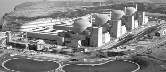 France has specialised in putting up Nuclear Reactors in clusters of four or five at the same site. A view of one of the French Nuclear installations