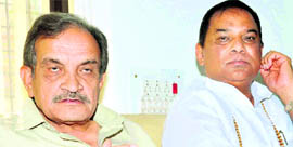 Congress leader Birender Singh talks to mediapersons in Haridwar on Tuesday.