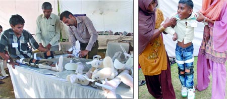Poor patients at the camp at Rakabganj Gurdwara in New Delhi on Thursday
