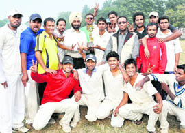 The Ghaziabad XI cricket team that won the Uttarakhand Twenty20 Cricket Tournament in Dehradun on Friday. 