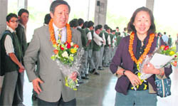 Taiwans Ambassador to India Wenchyi Ong during his visit to Dehradun