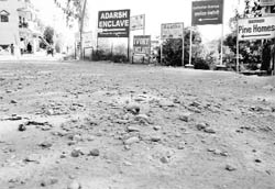 A road that needs to be re-laid