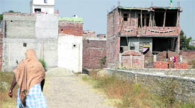 Incomplete buildings.