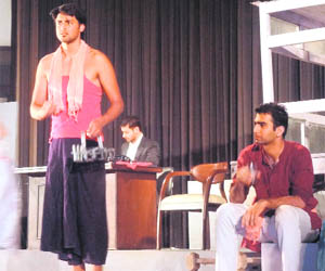 A scene from the play Station