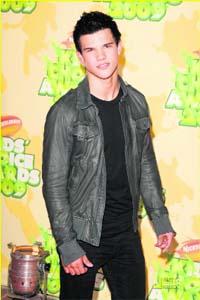 Boyish charm: Taylor Lautner