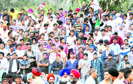 Spectators enjoy a kabaddi match between Pakistan and Argentina at Kapurthala on Wednesday