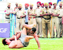 A kabaddi match between Pakistan and Argentina at Kapurthala on Wednesday
