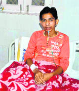 Aamir at a district hospital in Haridwar on Thursday.