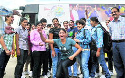 Indian kabaddi team in jubillant mood in Ludhiana on Thursday