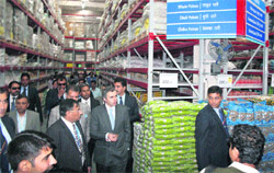Chief Minister Omar Abdullah after inaugurating Best Price store in Jammu