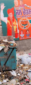 The city has to be cleaned ahead of Advanis yatra today.