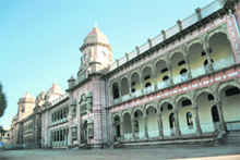 The portion of the Mubarak Mandi Heritage complex that has been renovated for the visit of President Pratibha Patil to Jammu.