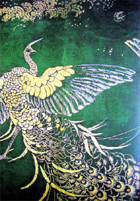 One of a pair of peacocks in the Peacock Room