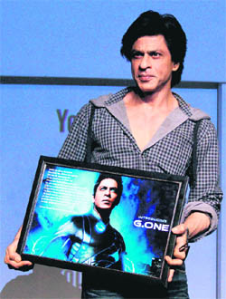 Shah Rukh Khan specially launched a video game as a marketing ploy to entice the young audience into watching his latest movie.