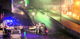 Jagraon bridge wears a deserted look.