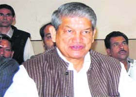 Union Minister of State for Agriculture and Food Processing Harish Rawat addresses mediapersons in Haridwar on Monday