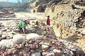 The excavation site at Ambaran near Akhnoor. 