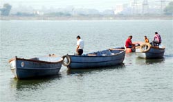 Three boats have been brought from Chandigarh to train school and college students at lake number 3 of the thermal plant