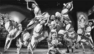 Artistes perform Gotipua dance at an event organised by the Odisha Tourism Department in Bhubaneswar. 