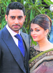 Abhishek and Aishwarya Rai Bachchan