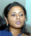 Arzoo Gupta delivers a lecture at Govt Rajindra College.