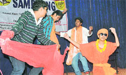 Students perform at Natyotsav-2011 at PG Government College, Sector 11, Chandigarh, on Saturday. 
