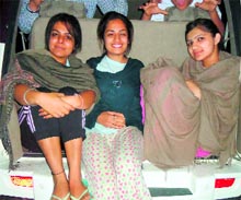 Navneet sandhu (R) with friends