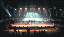 The Guru Nanak Stadium in Ludhiana geared up for the womens final on Sunday.