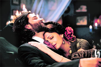 Hrithik Roshan and Aishwarya Rai in Sanjay Leela Bhansalis Guzaarish. Set within Christian ethos, the film is said to be a celluloid improvisation of a real life, wheelchair-bound paraplegic, Ethan Mascarenhas
