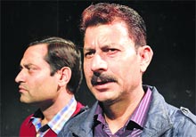 A scene from Marnoprant at Natrang Theatre in Jammu on Sunday