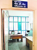 The SDM (II) office lie vacant as the ministerial staff go on strike in Amritsar