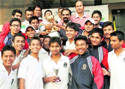 The Aryan School team that won the Inter-council Schools Senior Boys Cricket Tournament in Dehradun on Tuesday