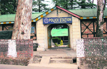 A view of Palampur police station.