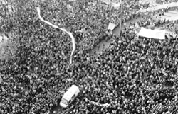 Egyptians attend a rally at Cairos Tahrir Square.