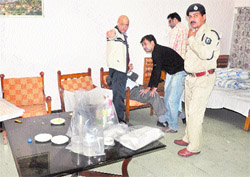 The room in Himachal Bhawan in Chandigarh where Abhishek Kapoor was found dead. 