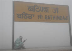 Dense fog enveloped the Bathinda region on Friday morning. 