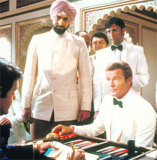 Kabir Bedi as Gobinda in James Bond film Octopussey