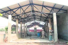 Work to build an eco-friendly crematorium on at Chatiwind in Amritsar. 