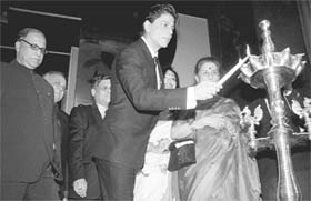 Shah Rukh Khan, the film star, at the India Inernational Film Festival in Goa last week