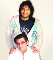 TUNED IN: Amit Kumar (in white shirt) and Sumeet Kumar